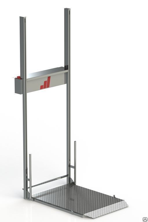 Подъёмник для инвалидов вертикальный габаритные размеры площадки 960х1250 / 960х1040 мм, высота подъема 4 м