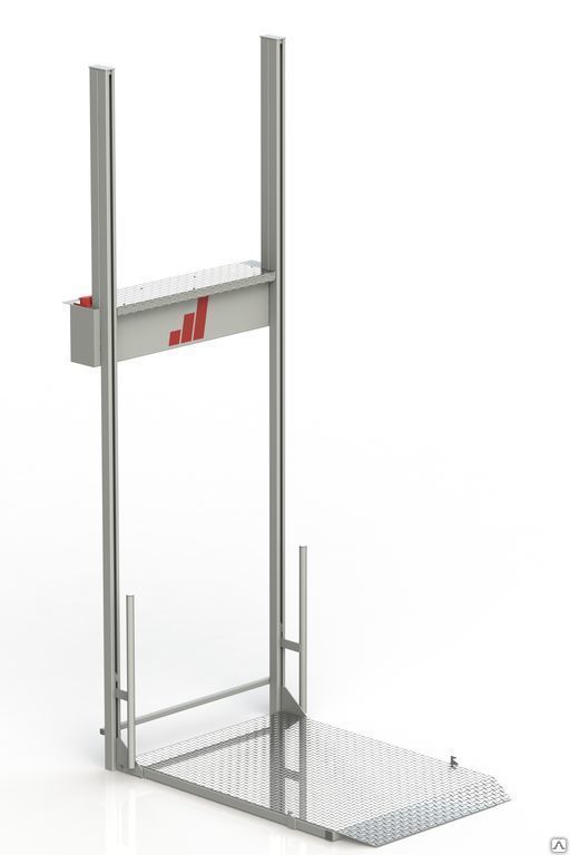 Подъемник для инвалидов вертикального перемещения габаритные размеры площадки 960х1250 / 960х1040 мм, высота подъема 4 м