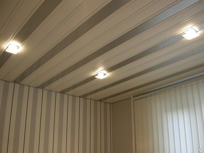 Потолок реечный алюминиевый
