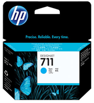 Hewlett-Packard Набор картриджей HP DesignJet 711 Cyan 3x29 мл (CZ134A)