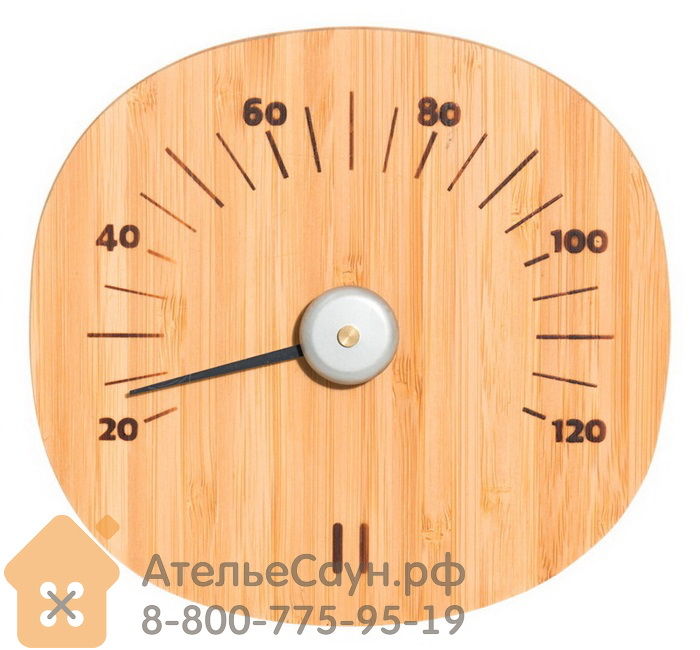 Термометр для сауны Tammer-Tukku Rento бамбуковый круглый (арт. 207964) 4