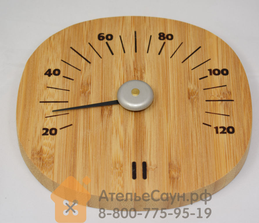 Термометр для сауны Tammer-Tukku Rento бамбуковый круглый (арт. 207964) 3