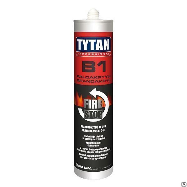 Герметик акриловый огнестойкий TYTAN Professional B1 Fire Acrylic, белый