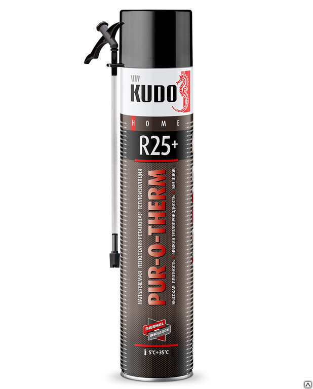 Пена полиуретановая напыляемая теплоизоляция KUDO HOME R25+