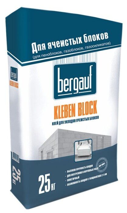 Клей Bergauf Kleben Block, 25 кг