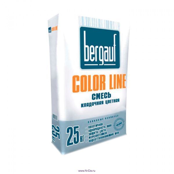 Смесь кладочная цветная Bergauf Color Line, 25 кг, цветная