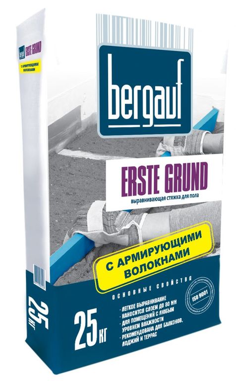 Стяжка для пола выравнивающая, Bergauf Erste Grund, 25 кг