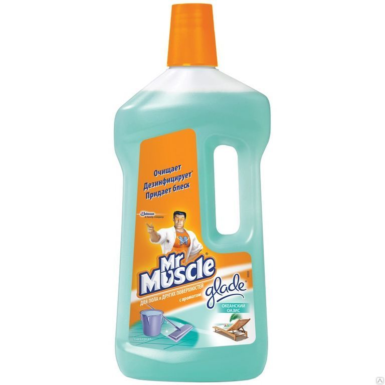 Средство для мытья полов и других поверхностей Mr.Muscle "Океанский оазис",