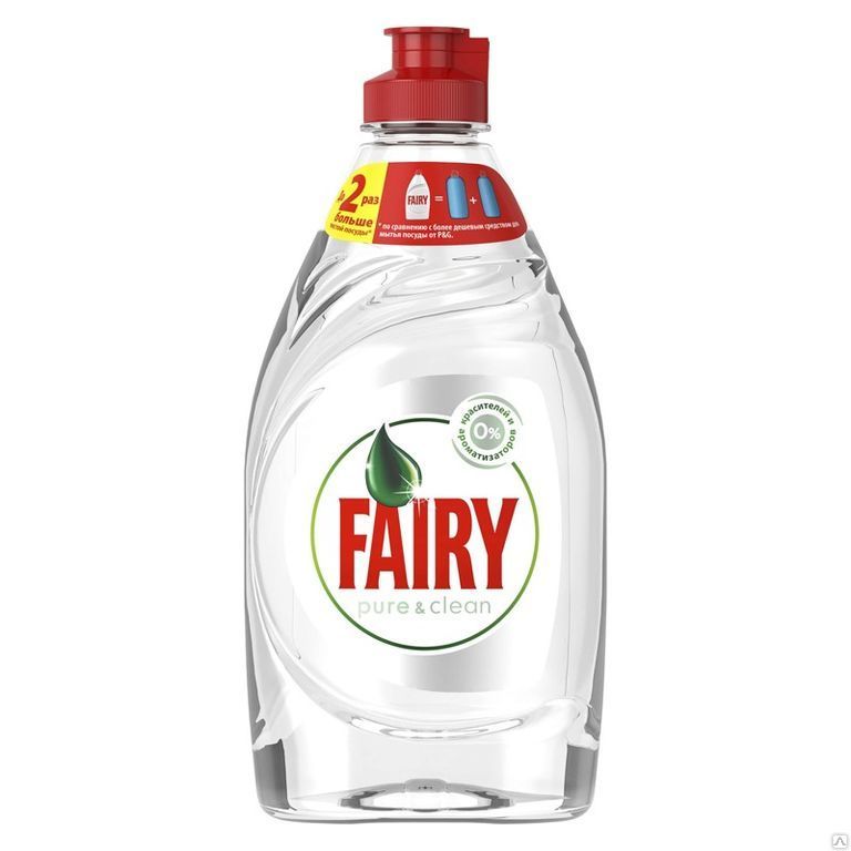 Средство для мытья посуды Fairy "Pure&Clean", 450 мл (ПОД ЗАКАЗ)