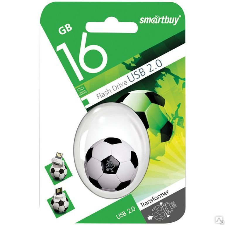 Флеш-накопитель Smart Buy 16GB Wild series (Football)