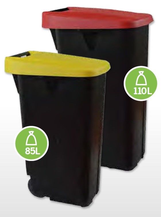 Бак мусорный Denox ECO Container 85 л черный