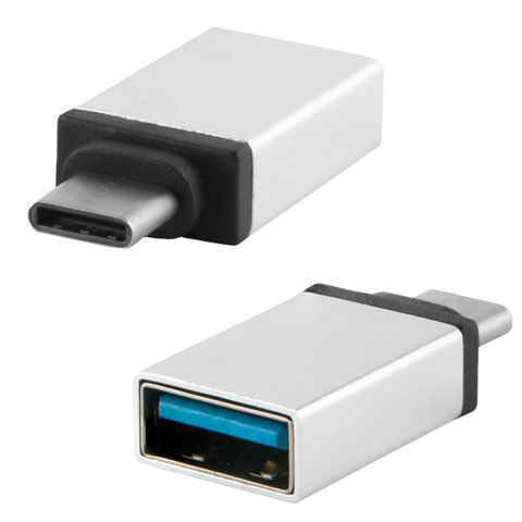 Переходник USB-TypeC RED LINE, F-M, для подключения портативных устройств,
