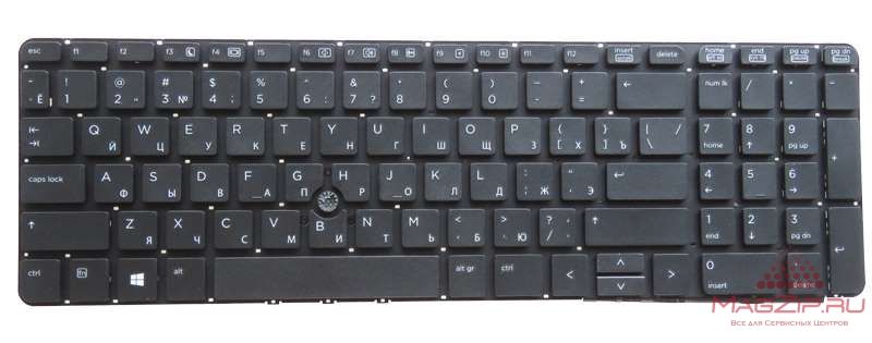 Клавиатура для ноутбука HP Probook 650 G1, без рамки черная