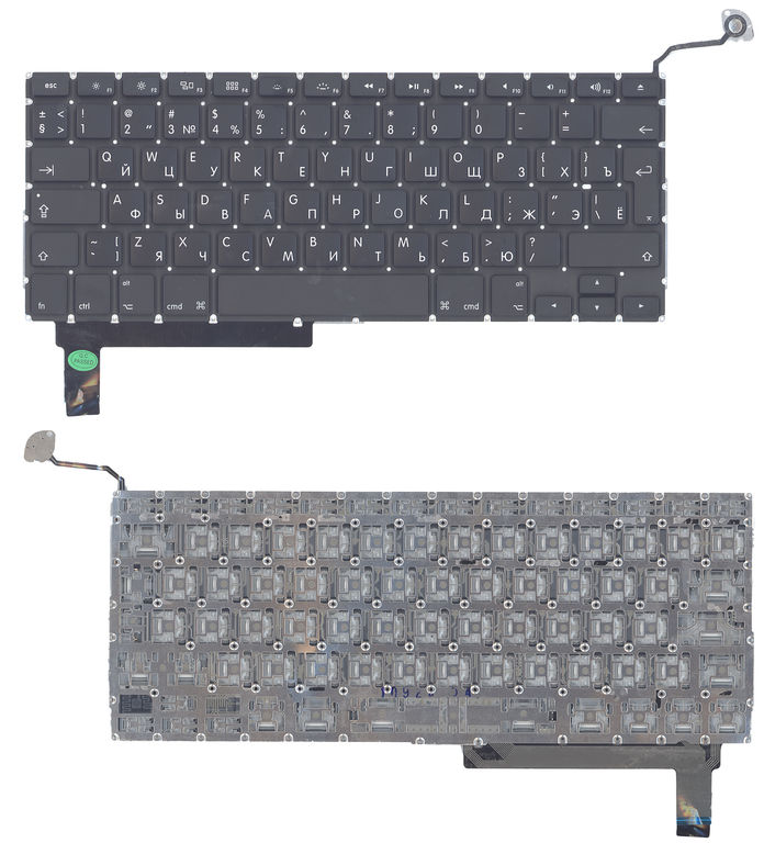 Клавиатура для ноутбука Apple A1286 с SD большой ENTER RU original