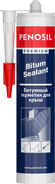 Penosil Premium Bitum Sealant, герметик битумный для крыши, 310 ml