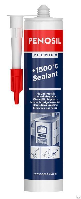 Penosil Premium +1500°C Sealant, герметик силиконовый для печей, 310 ml