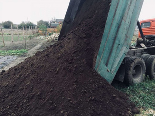 Плодородный грунт (почвогрунт) - доставка (КАМАЗ - 15т.) 