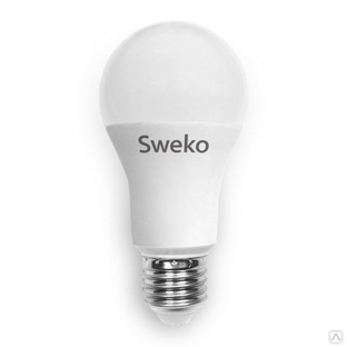 Лампа светодиодная Sweko 42LED-A60-15W-230-3000K-Е27, "груша" 