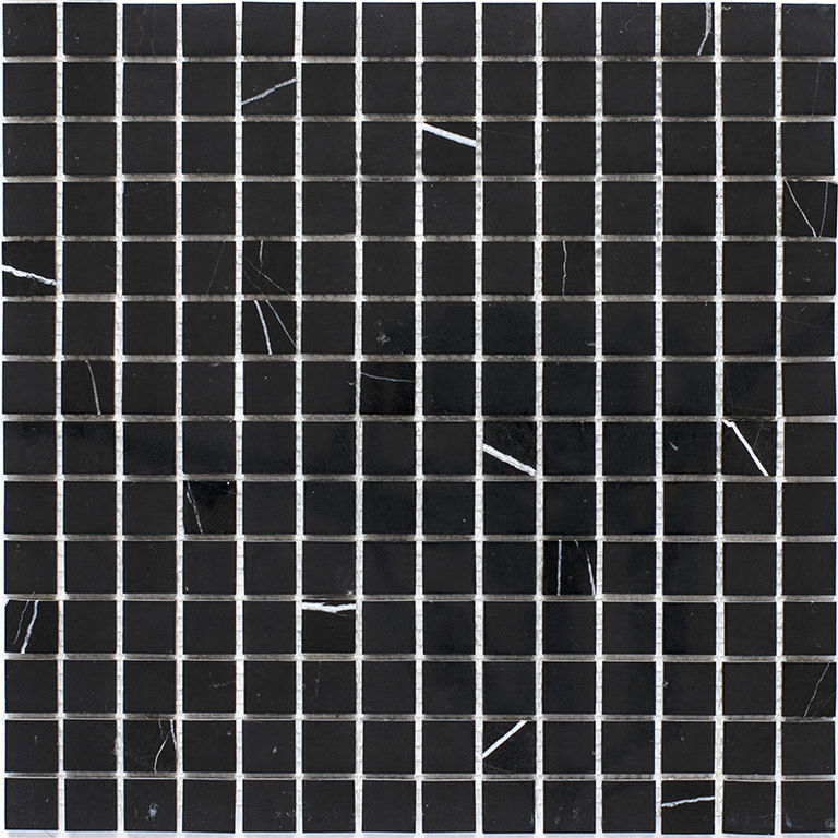 Мозаика, нат. мрамор Classic BLACK POLISHED 20х20 Starmosaic черная