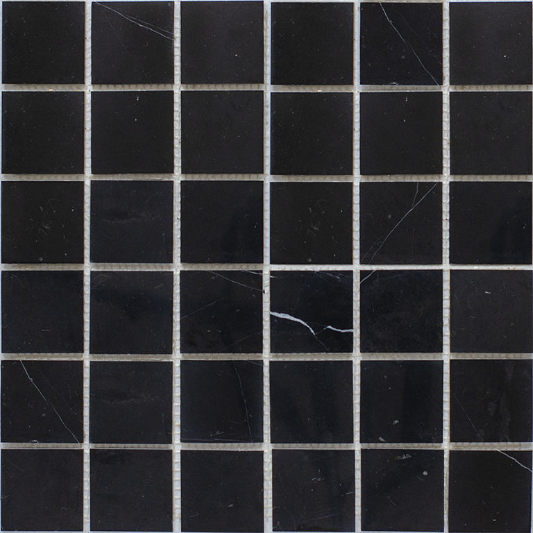 Мозаика, нат. мрамор Classic BLACK POLISHED 48х48 Starmosaic черная