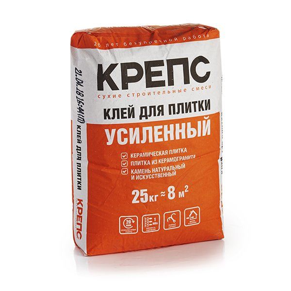 Клей для кафеля Крепс Базовый 25 кг