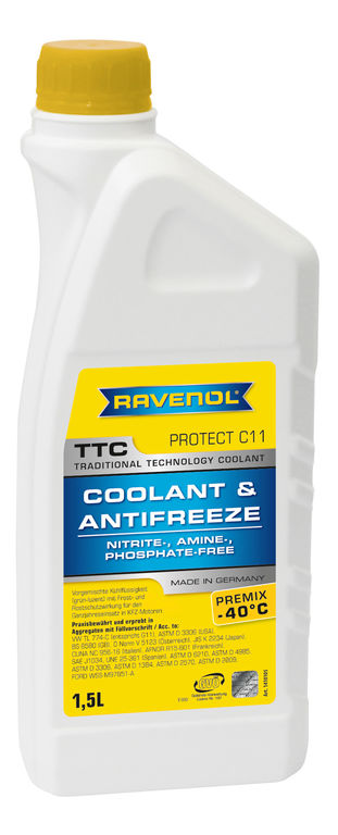 Антифриз Равенол TTC Protect C11 Premix -40 1,5л