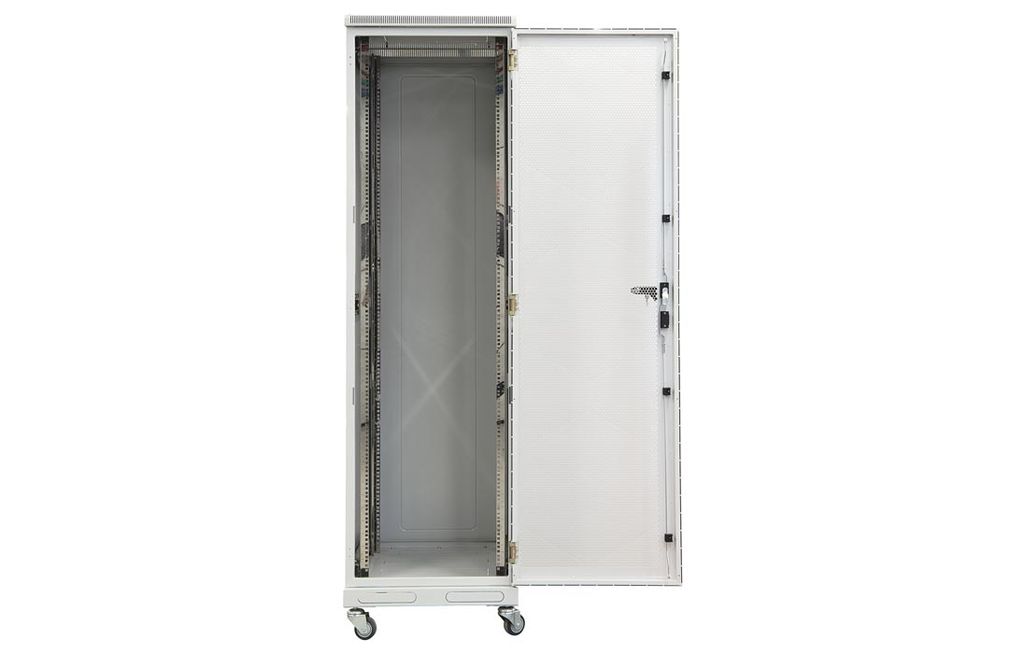 Шкаф напольный 19”,42U(600X1000), ШТ-НП-42U-600-1000-П п/дверь перф. ССД