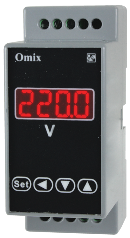 Вольтметр постоянного тока на DIN-рейку Omix D2-DV1