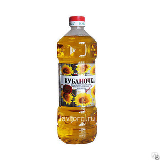 Масло подсолнечное нерафинированное "Кубаночка", 0.5 л купить оптом за ...