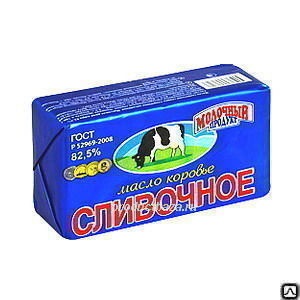 Сливочное масло с "Вологодское" 82,5% 450 г, цена в Москве от компании Лавторг Продукт