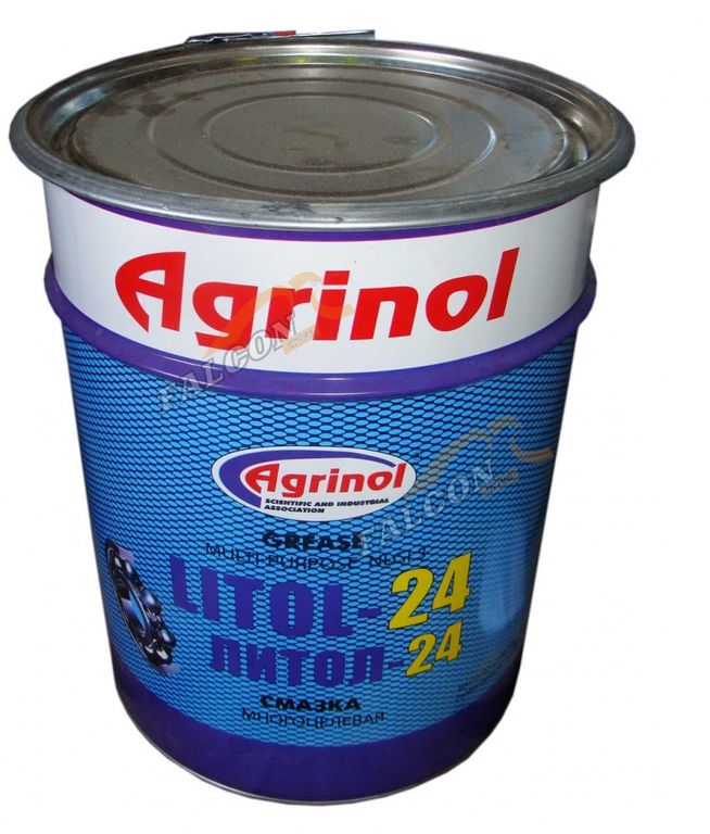 Смазка Литол-24 Агринол ГОСТ 21150-87 в бидонах 9 кг