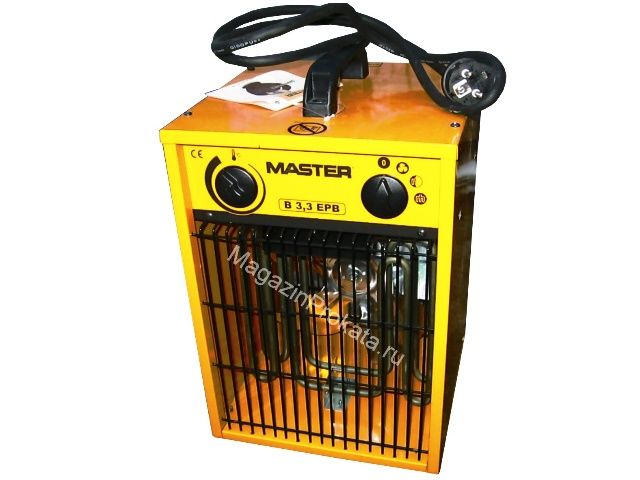 Электрический тепловентилятор Master B 3.3 EPB (1.65-3.3 КвТ) в аренду