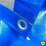 Тент сине-серебристый 8х10м 180 гр/м2