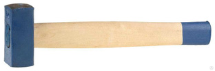 Кувалда ТРУД ВАЧА "ЭКОНОМ" кованая с деревянной рукояткой, сделано по ГОСТ 11401-75, 1кг 