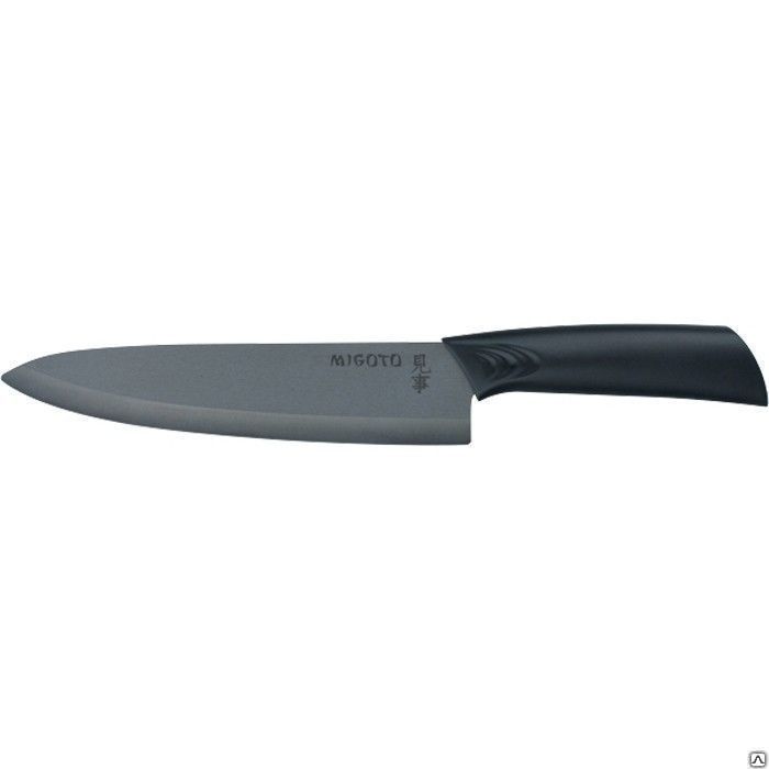 Нож кухонный "Migoto", диоксид циркония черный, 4"/100 мм. MTX CERAMICS