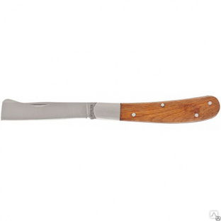 Нож садовый, 173 мм, складной, копулировочный, деревянная рукоятка. PALISAD
