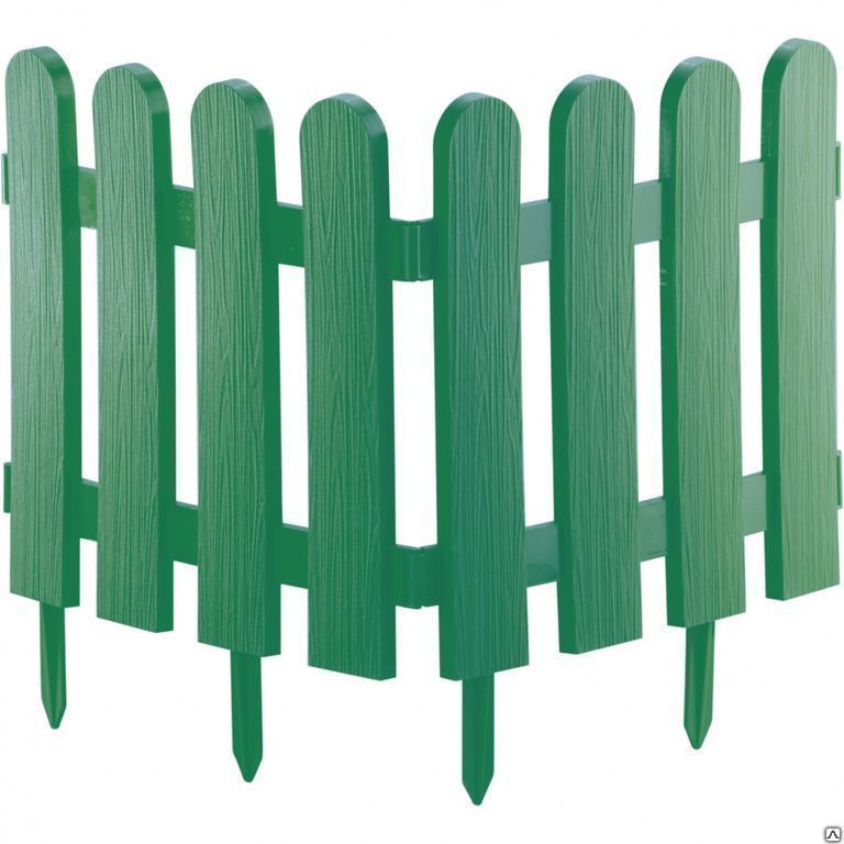 Забор декоративный "Классика" 29 х 224 см, зеленый, Россия. Palisad PALISAD