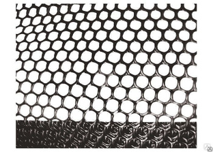 Сетка газонная в рулоне 1,6 х 30 м, ячейка 9 х 9 мм, черная. Россия RUSSIA