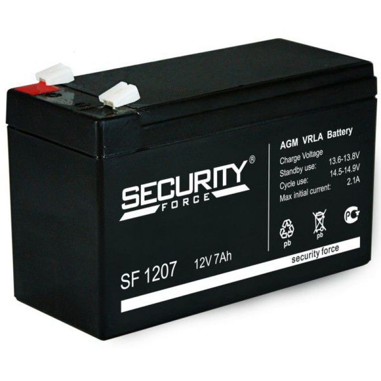 Security force аккумулятор 12в 7ач. Security force аккумулятор 12в 7ач