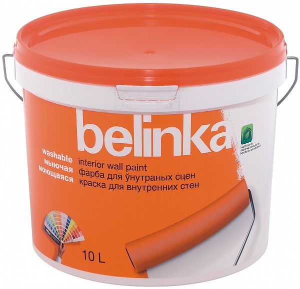 Краска для внутренних стен Belinka ВД Latex B3 матовая 1,86 л