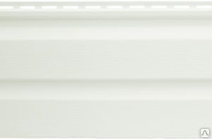 Сайдинг виниловый серия "Альта Сайдинг" 3,66*0,23 м цвет: белый