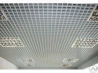 Потолок Грильято обслуживаемый 75х75х37х15 металлик Албес