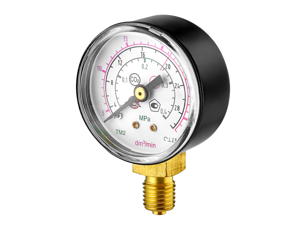 Манометр ТМ-210Р (0-30/ 0-32L/MIN(0,4MПА) М12Х1,5 CO2/AR, цена в Краснодаре  от компании Торговый дом Регионпромсервис