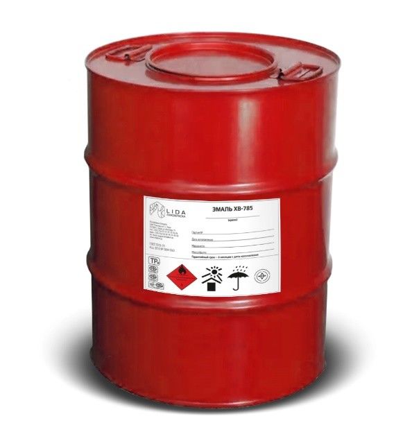 Эмаль ХВ-785 красная 50 кг
