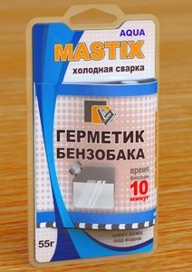 Клей для бензобака (холодная сварка) 55гр Mastix