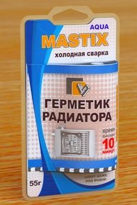 Клей для радиатора (холод.сварка) 55гр Mastix