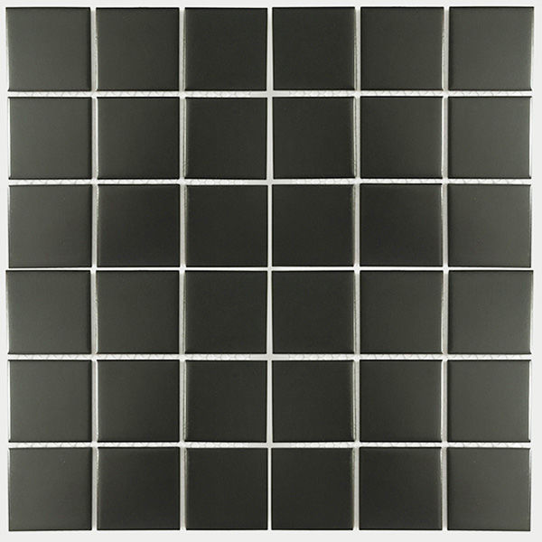 Мозаика Elada Mosaic. 48TN209M (306x306x6 мм) черная матовая