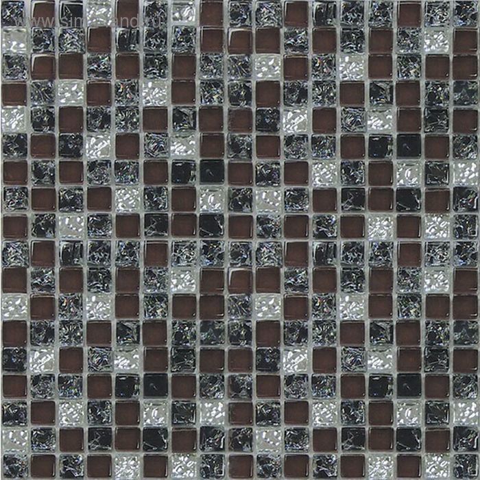 Мозаика Elada Mosaic. HK-26 (327x327x8 мм) черно-вишневый микс