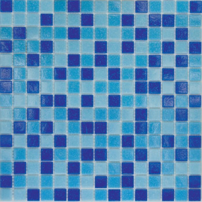 Мозаика Elada Mosaic. MC128 (327x327x4 мм) сине-голубой микс