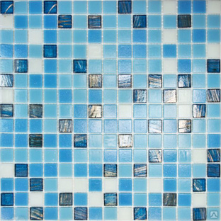 Мозаика Elada Mosaic. HK-15 (327x327x4 мм) синий микс 